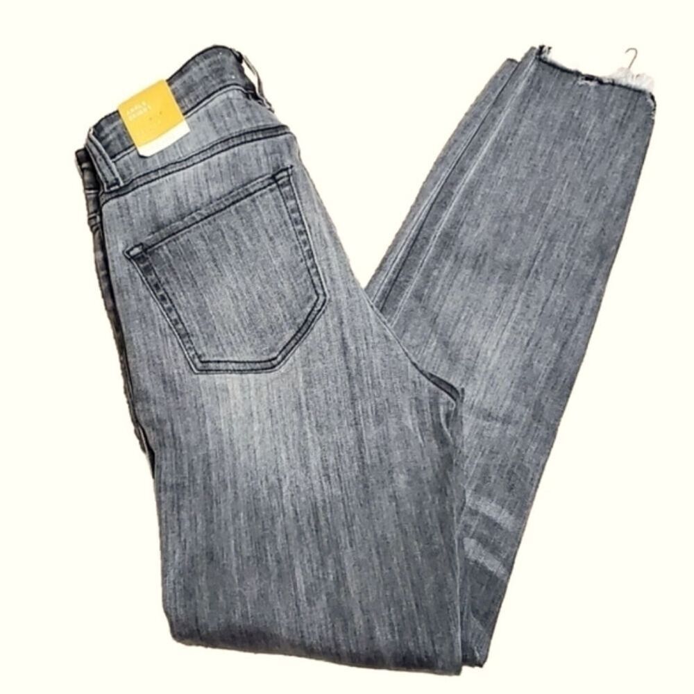 NWT Nature Denim Womens Sz 5/26 Estilo Skinny Ankle Demin Jeans Raw Hem